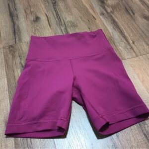 Lululemon Athletica Magenta Bike Shorts